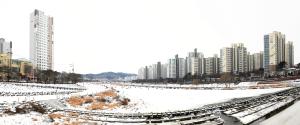 유등천 겨울 모습(썰매):2번째 이미지