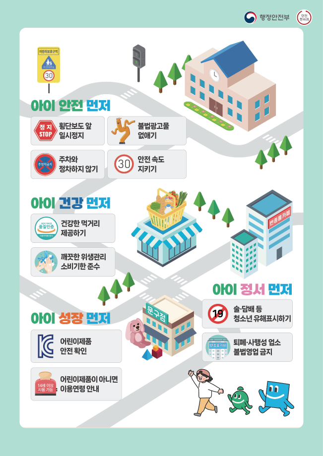 3월 안전 한바퀴 포스터