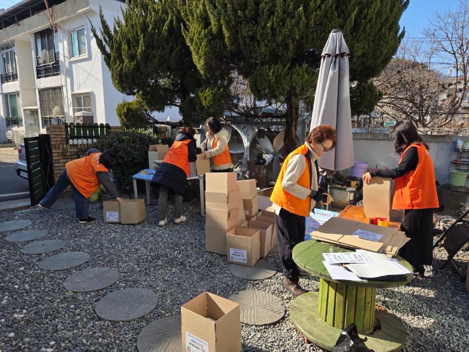 (석교동) 석교동 2026년 공동모금회 지정기탁사업, 설 명절 이웃돕기 라면 지원 이미지