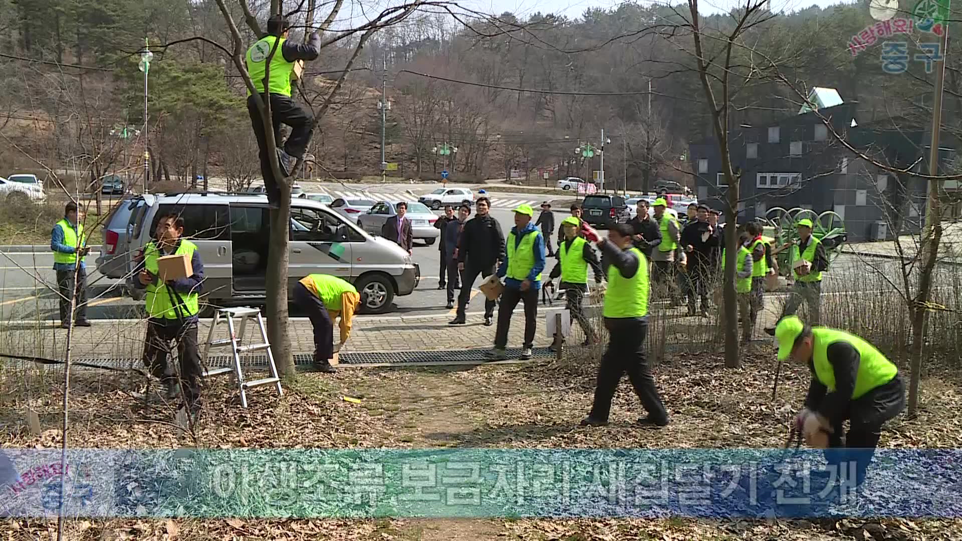 야생조류 보금자리 새집달기 전개 이미지