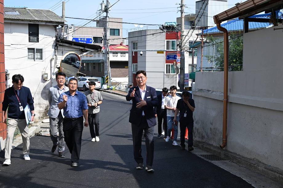 학교주변 통학로 안전 개선을 위한 현장 방문