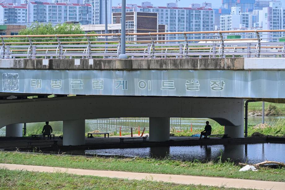 장마철 폭우피해 현장(태평교 주변)