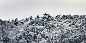 보문산 장대루 설경